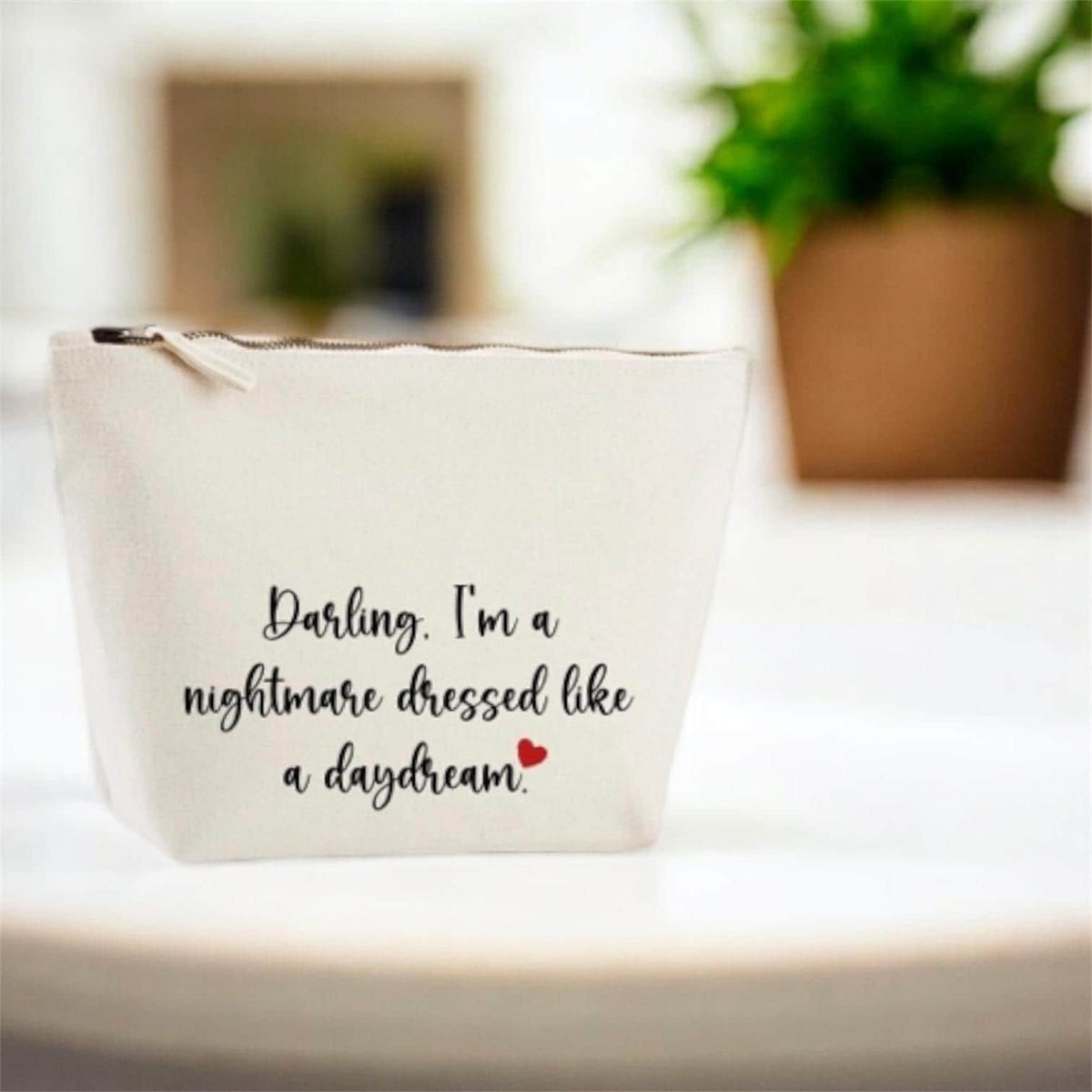 Quote Cotton Accessory Bag - Swiftie style