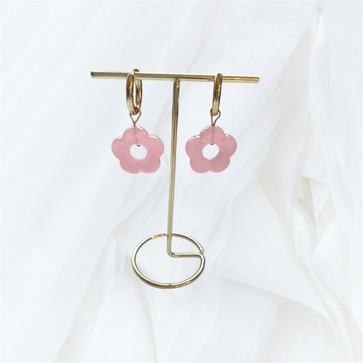 Bloom Flower Hoops - Gold or Silver