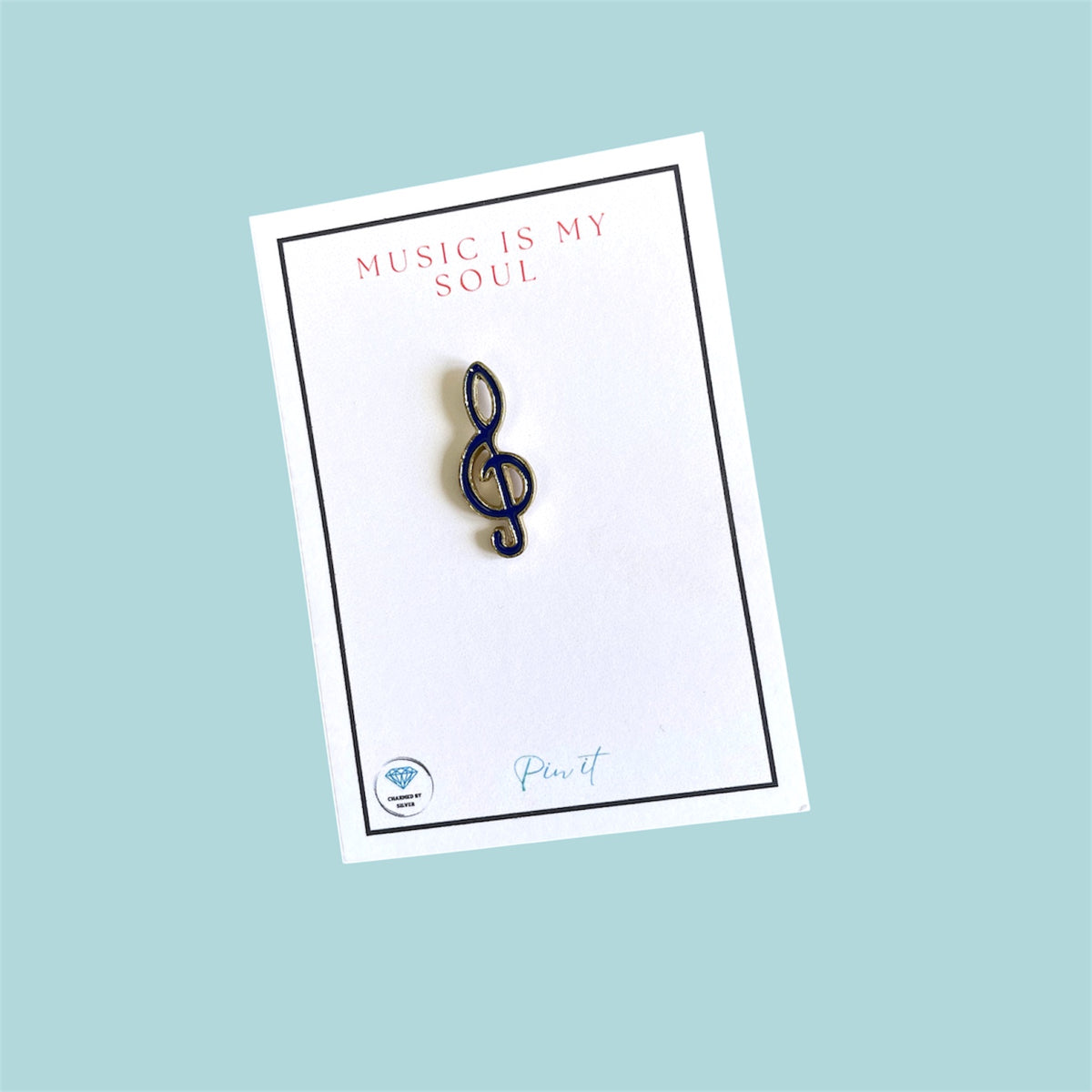 Music in my Soul Enamel Pin - Red Quaver pin