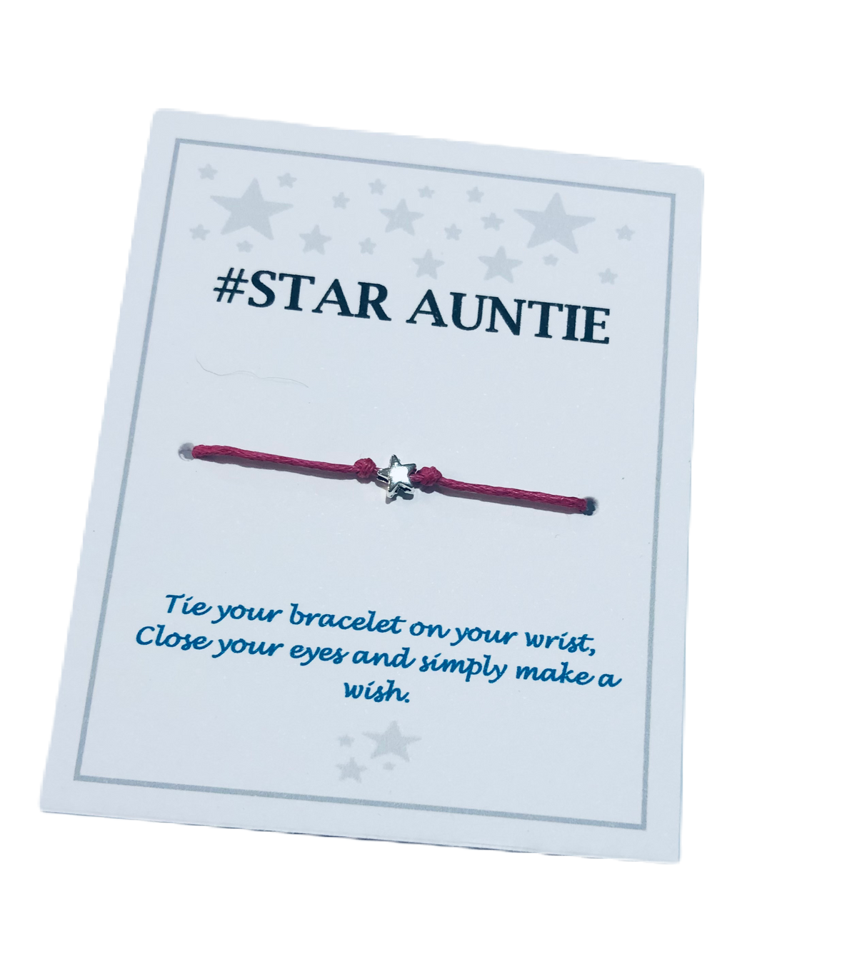 Star Auntie Star Wish bracelet - choose your colour