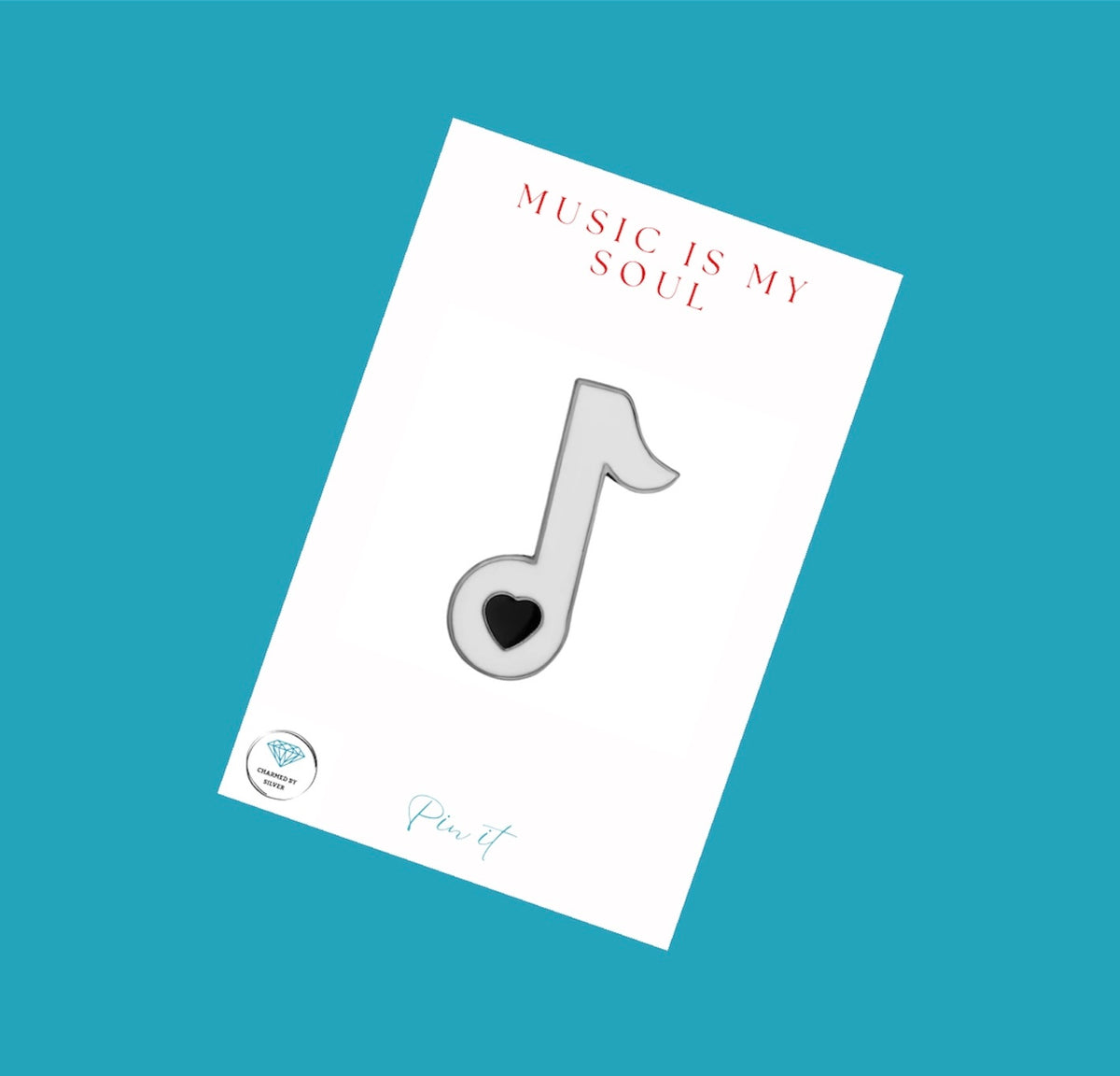 Music is my Soul Enamel Pin