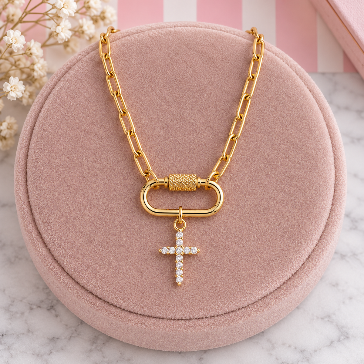 Carabiner Gold Charms - add to your carabiner necklace