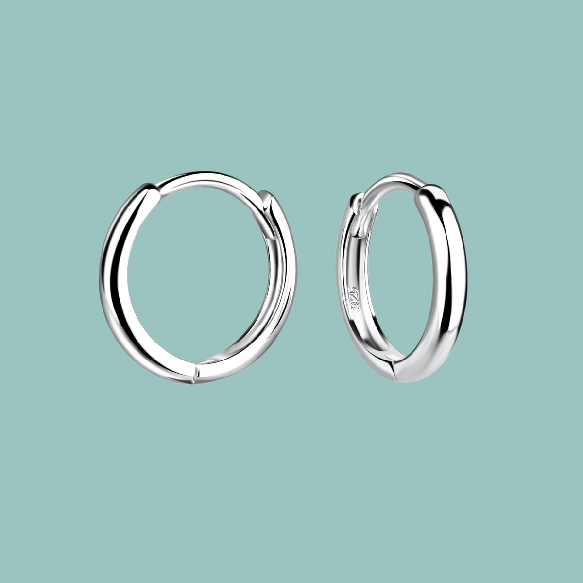 Sterling Silver Plain Hoops