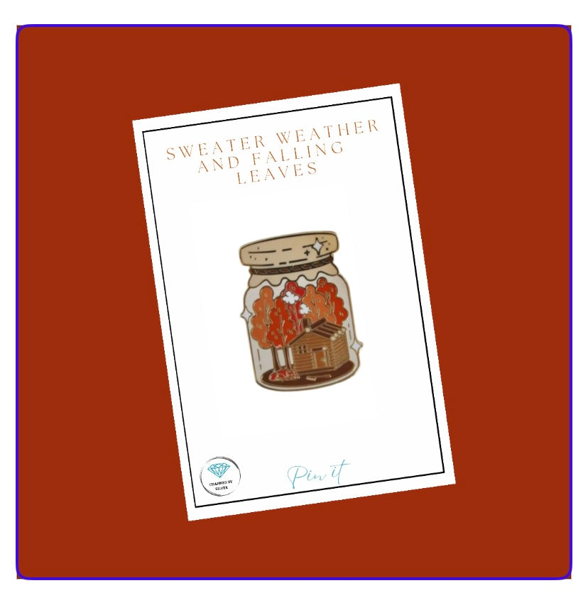 Autumn in a jar Enamel Pin