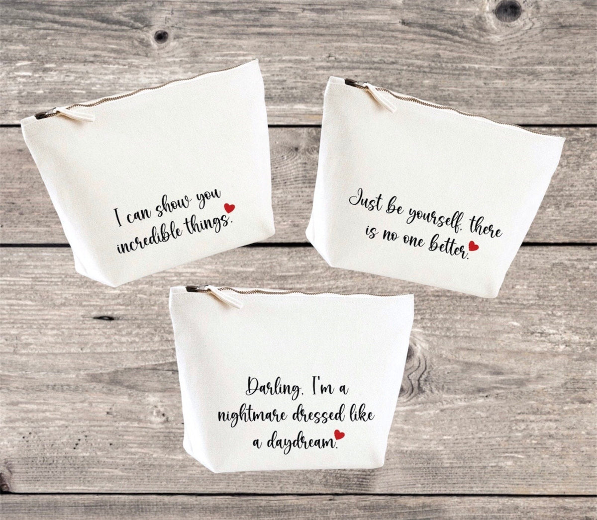 Quote Cotton Accessory Bag - Swiftie style