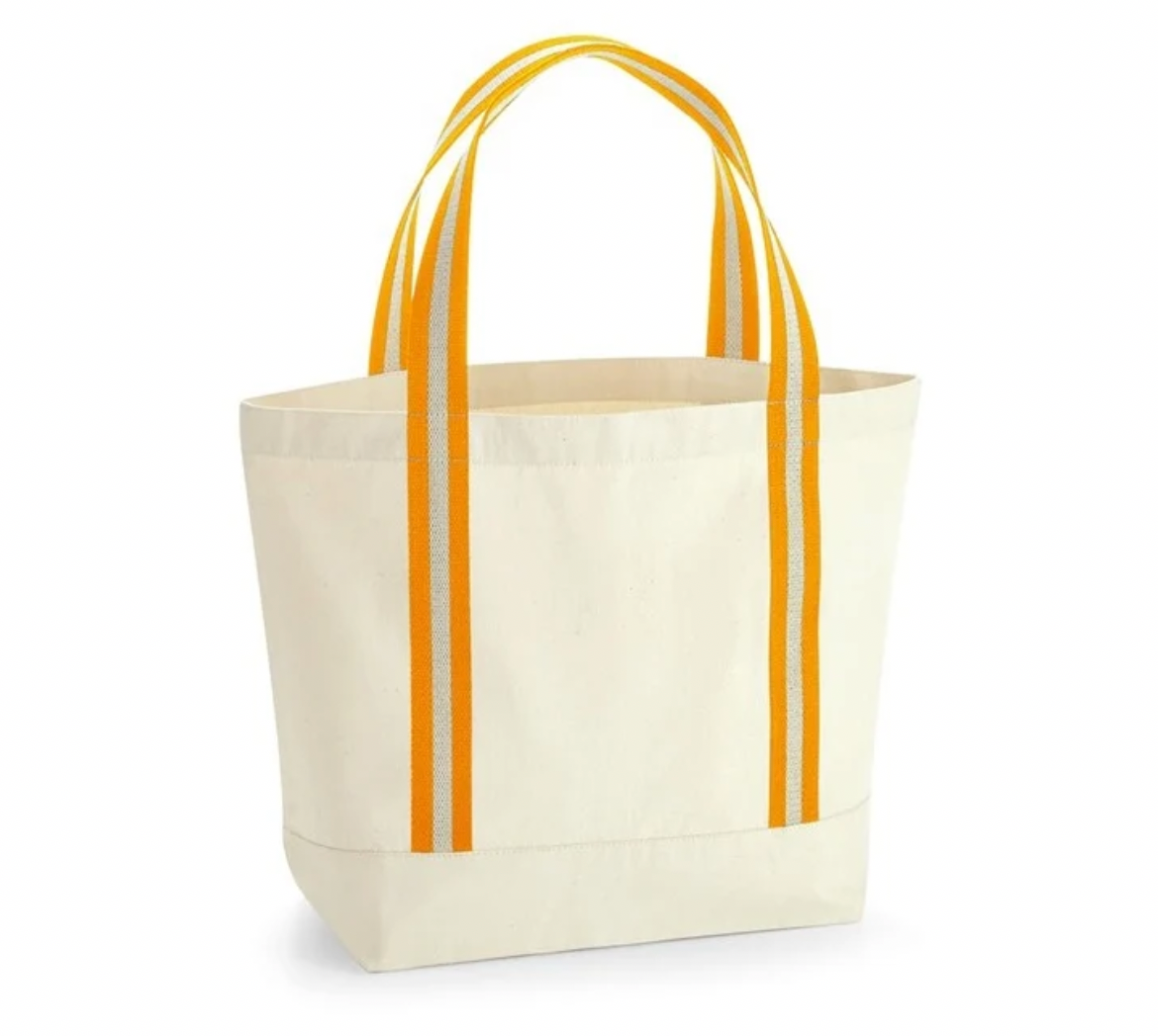 Stripe Boat Tote Bag - perfect for Reading Enamel Pins