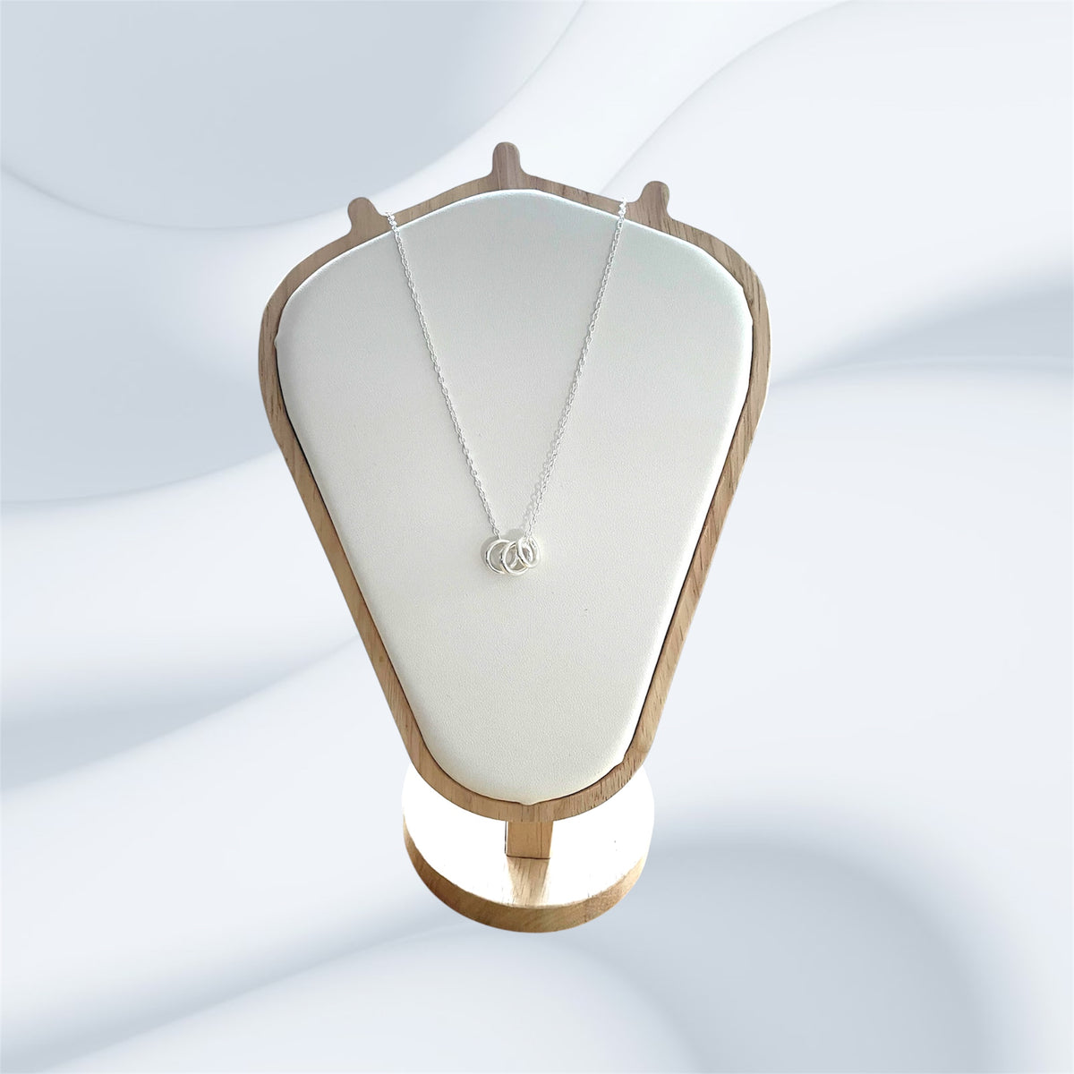 Sterling Silver Decade Ring Necklace - thirty, forty, fifty birthday