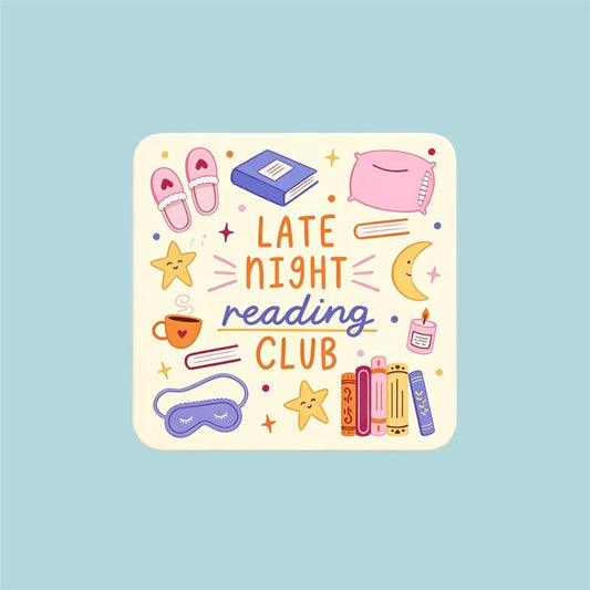 Book Lover Wooden Coaster Ornament Decor Home - Perfect for reading nook