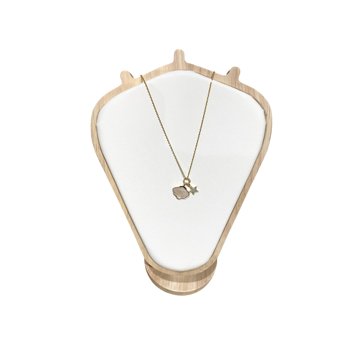 Gold Vermeil Cloud & CZ Star Necklace