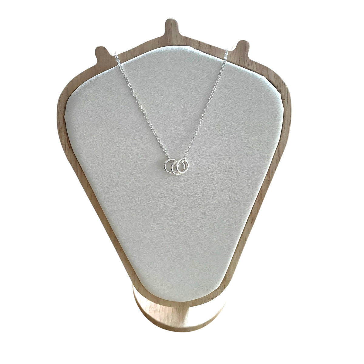 Sterling Silver Decade Ring Necklace - thirty, forty, fifty birthday