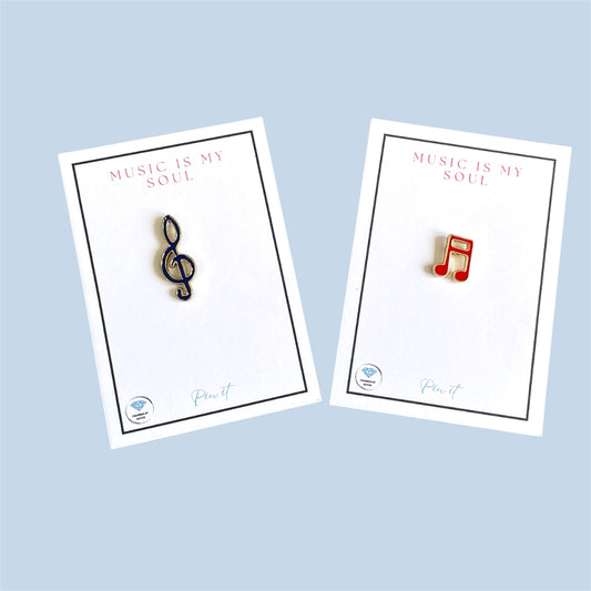 Music in my Soul Enamel Pin - Red Quaver pin
