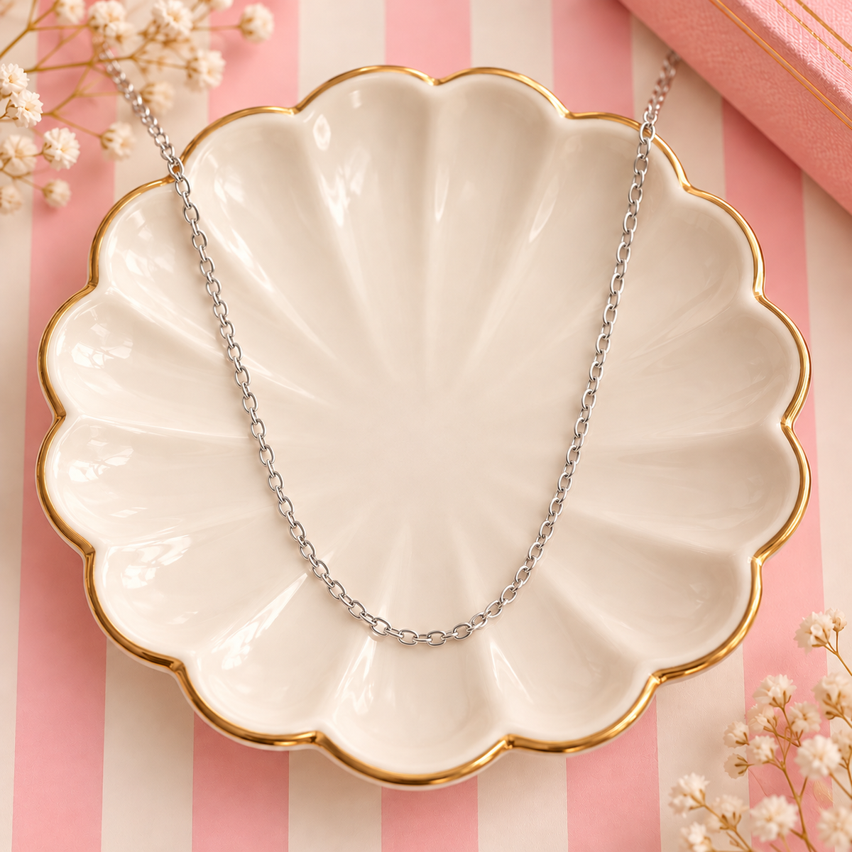 Silver Plated Necklace Chain - perfect for layering & charms