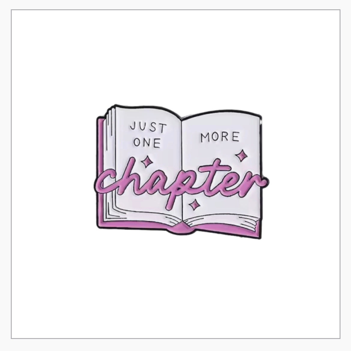 Cute Reading Enamel Pin - Just another chapter
