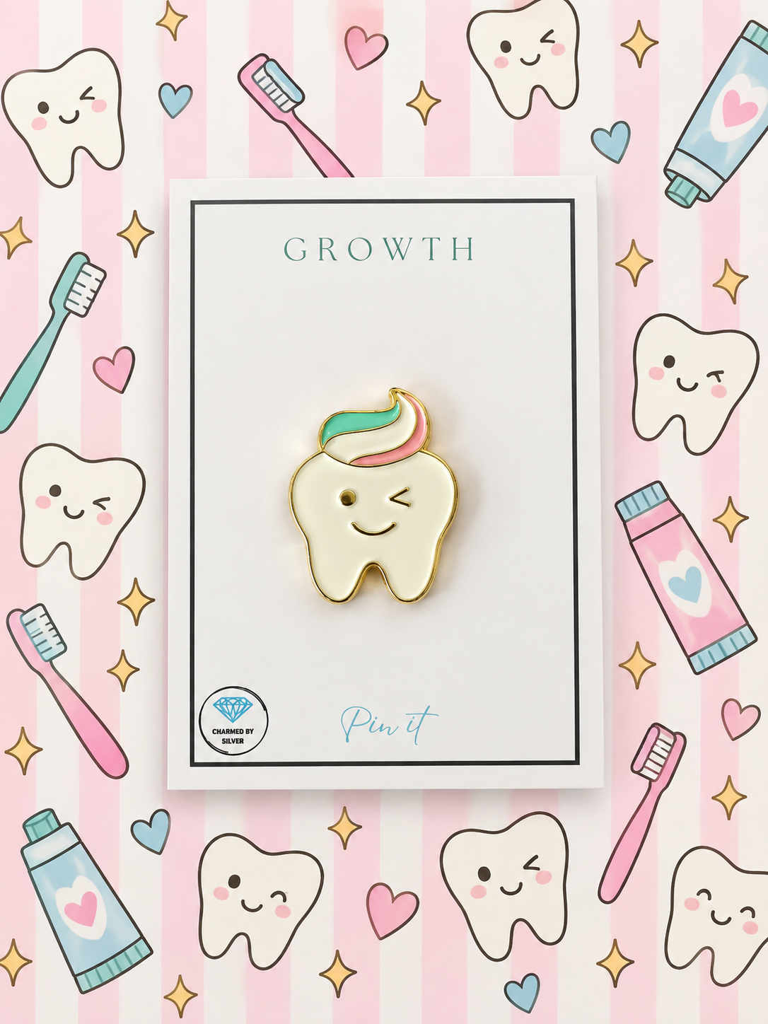 Growth Cute Tooth Pin