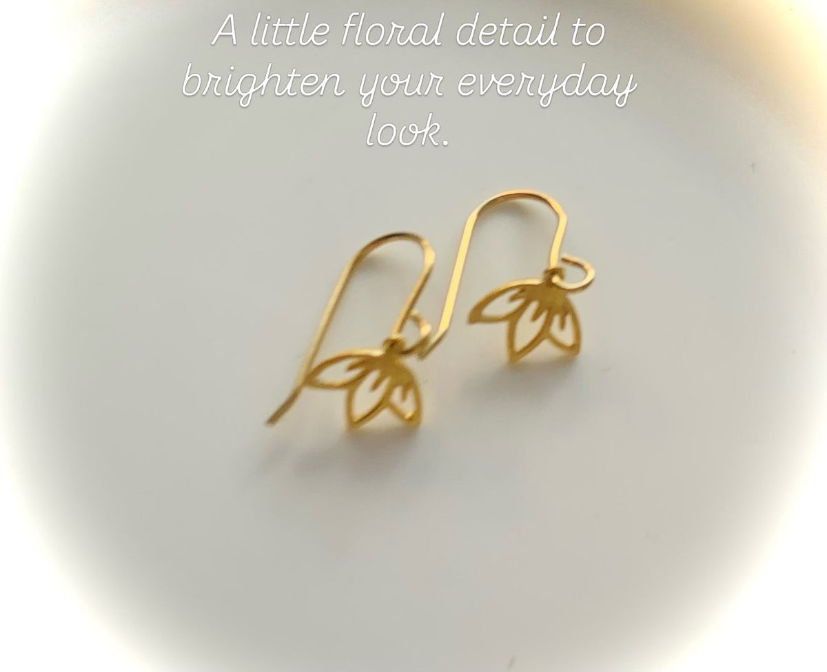 Gold Vermeil Blossom Earrings