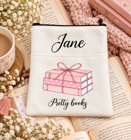 Personalised Book Lover Book Sleeve - Pretty Books