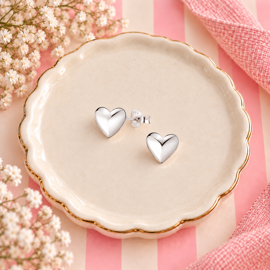 Sterling Silver Heart Earrings