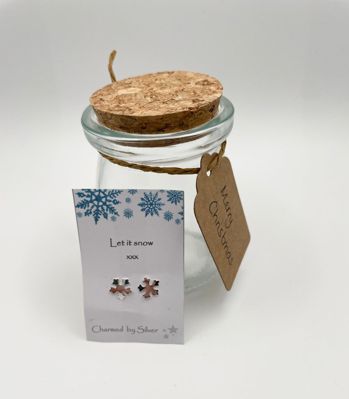 Sterling Silver Snowflake Earrings - Let it snow
