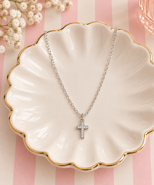 ✨ Crystal Cross Pendant Necklace ✨