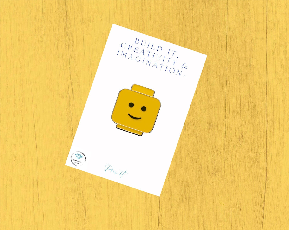 Yellow Brick - Build It, Creativity & Imagination Enamel Pin