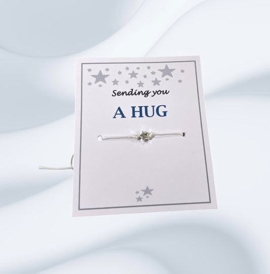 Sending a Hug Star Wish bracelet - choose your colour