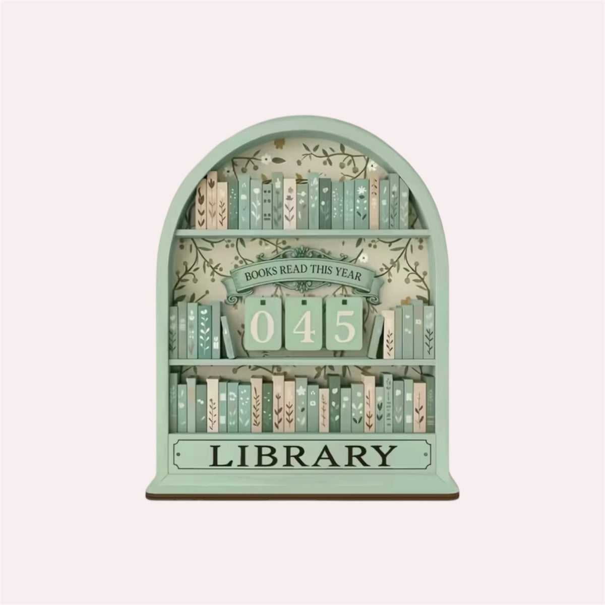 Book Lover Wooden Reader Tracker Ornament Decor Home - Perfect for reading nook