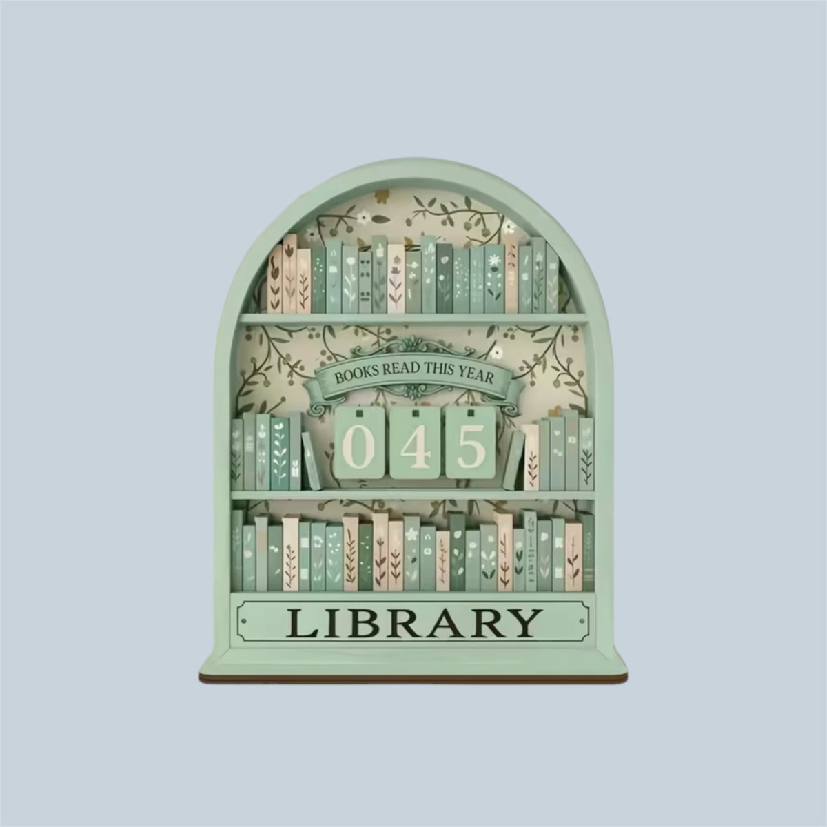 Book Lover Wooden Reader Tracker Ornament Decor Home - Perfect for reading nook