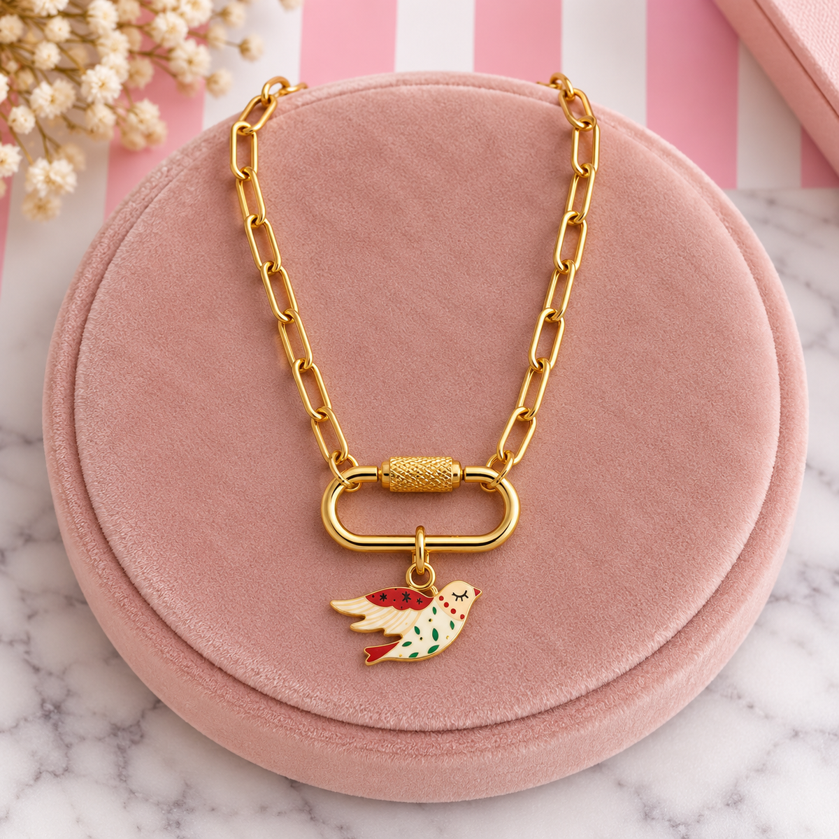 Carabiner Gold Charms - add to your carabiner necklace