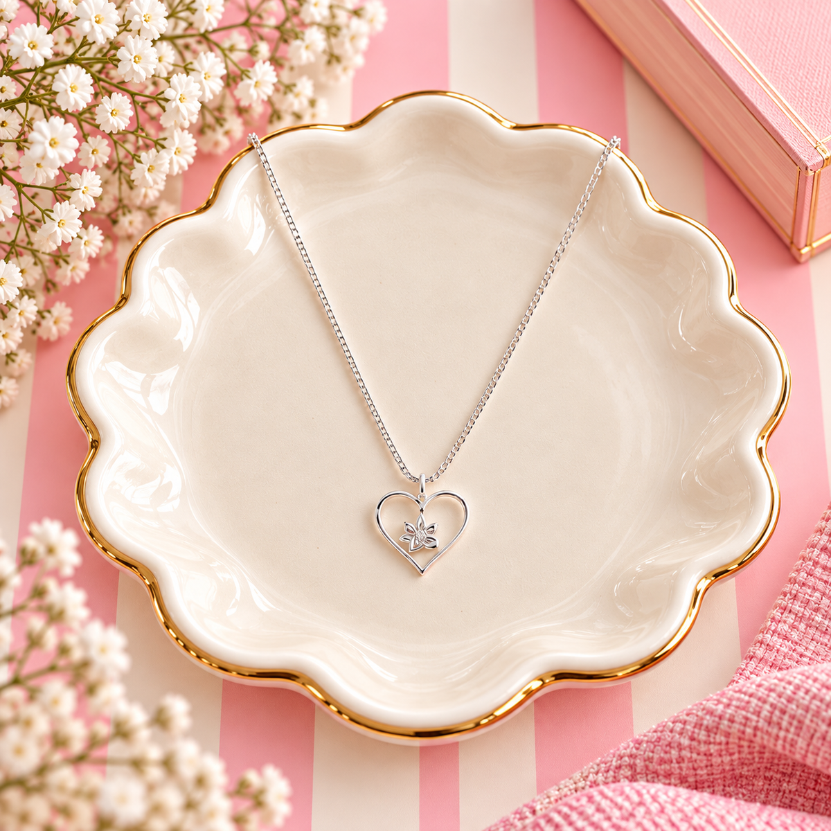 Sterling Silver Dog Paw Necklace