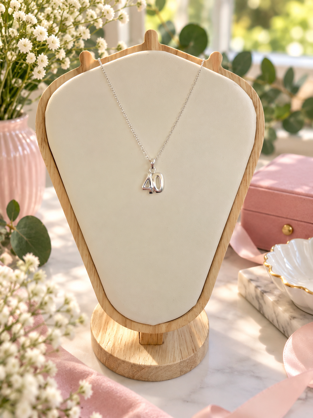 Sterling Silver Special Birthday Necklace - 18, 21, 30, 40, 50