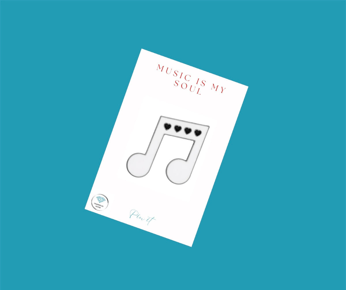 Music is my Soul Enamel Pin