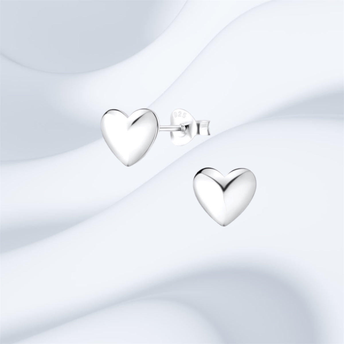 Sterling Silver Heart Earrings