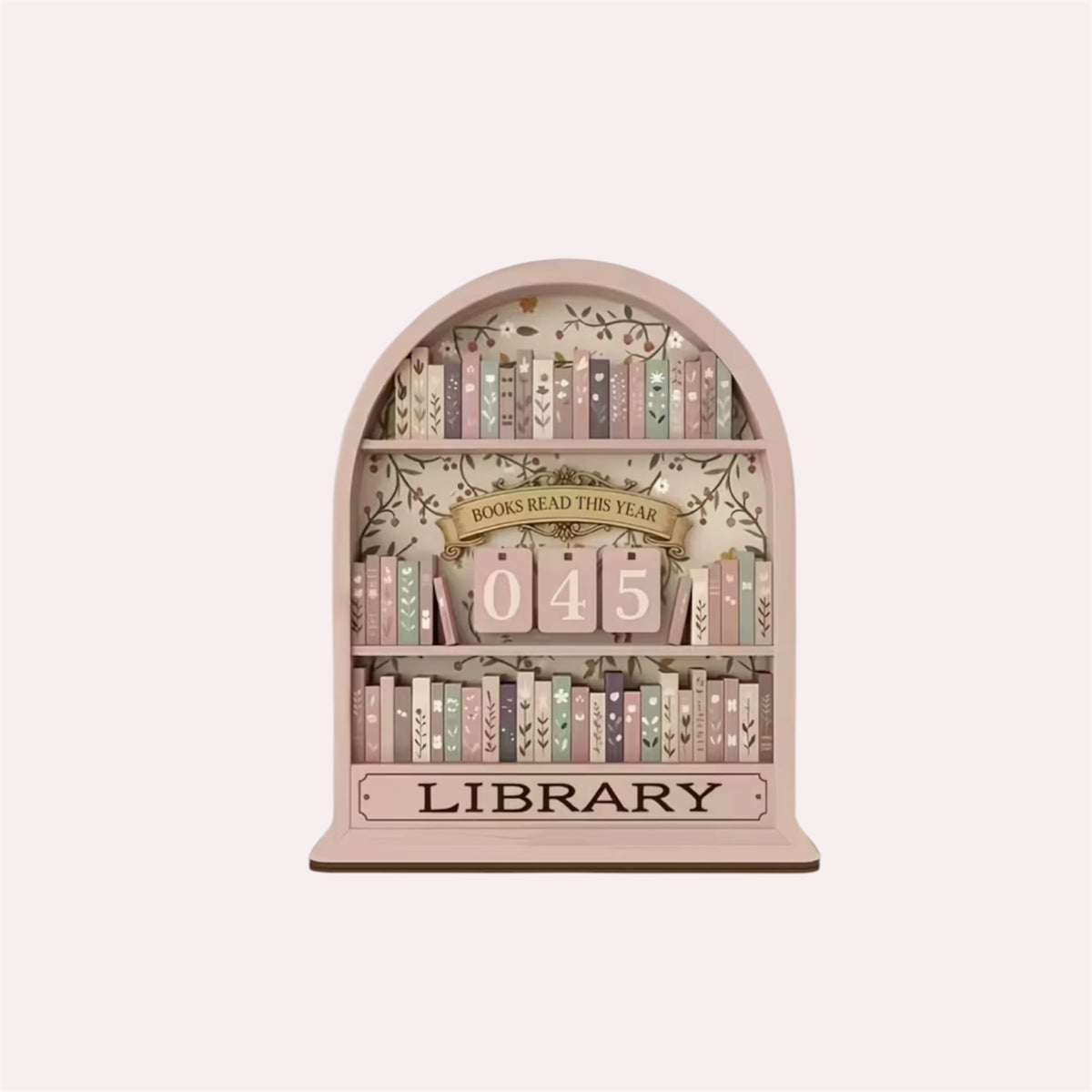 Book Lover Wooden Reader Tracker Ornament Decor Home - Perfect for reading nook