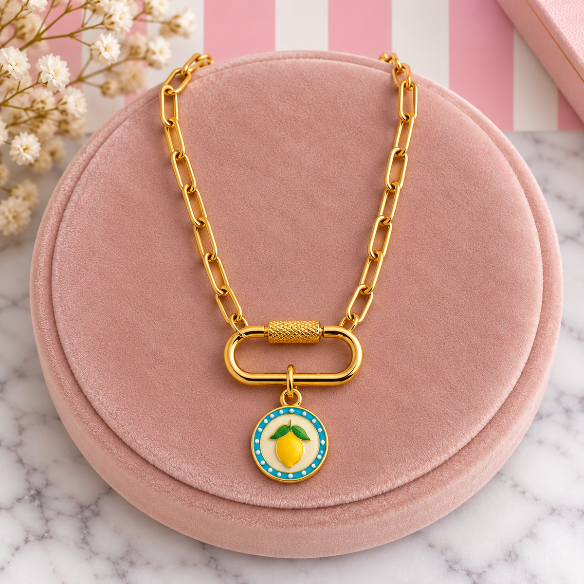 Carabiner Gold Charms - add to your carabiner necklace