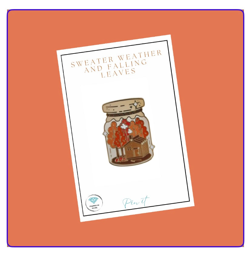 Autumn in a jar Enamel Pin
