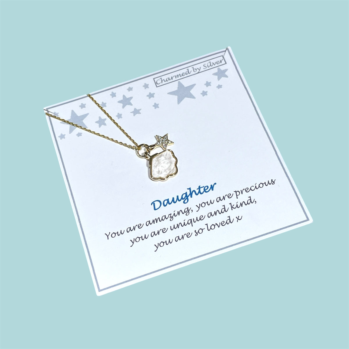 Gold Vermeil Cloud & CZ Star Necklace