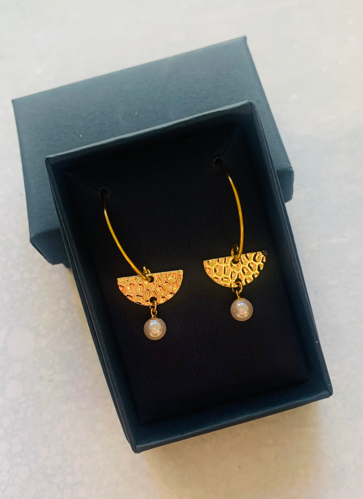 Gold Vermeil Pearl Earrings