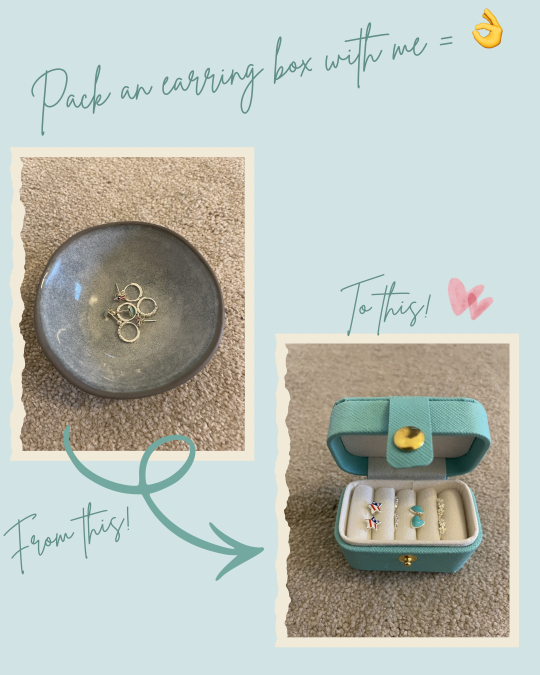 Earring box - pack your own box