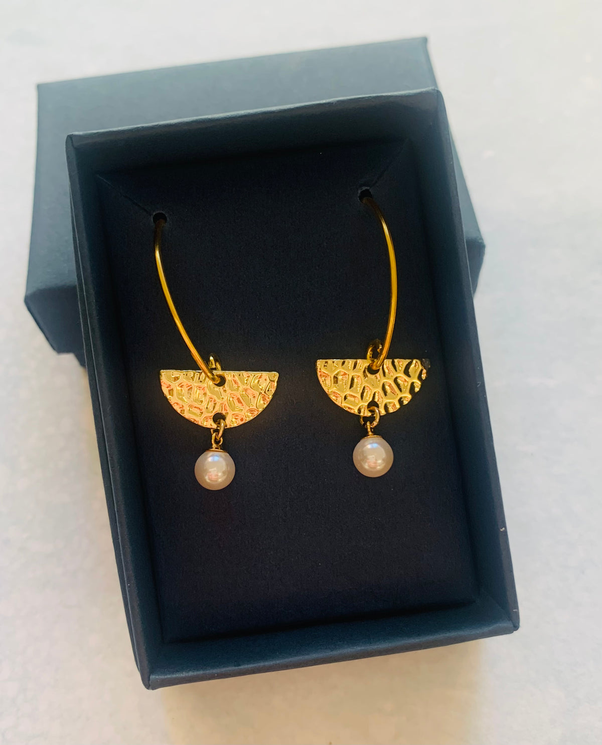 Gold Vermeil Pearl Earrings
