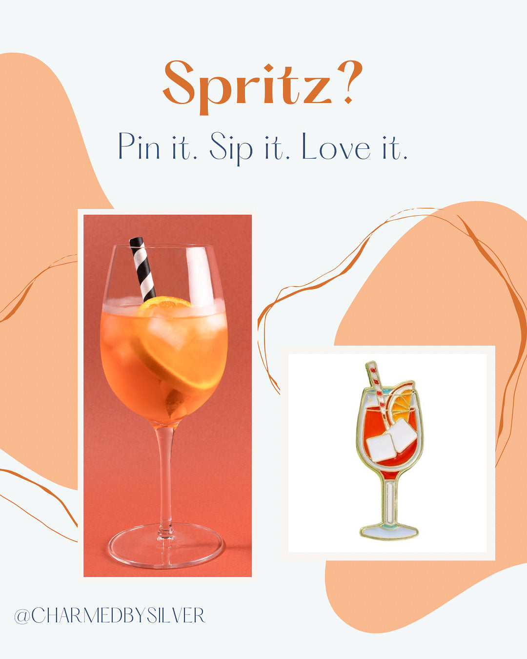 Spritz Enamel Pin