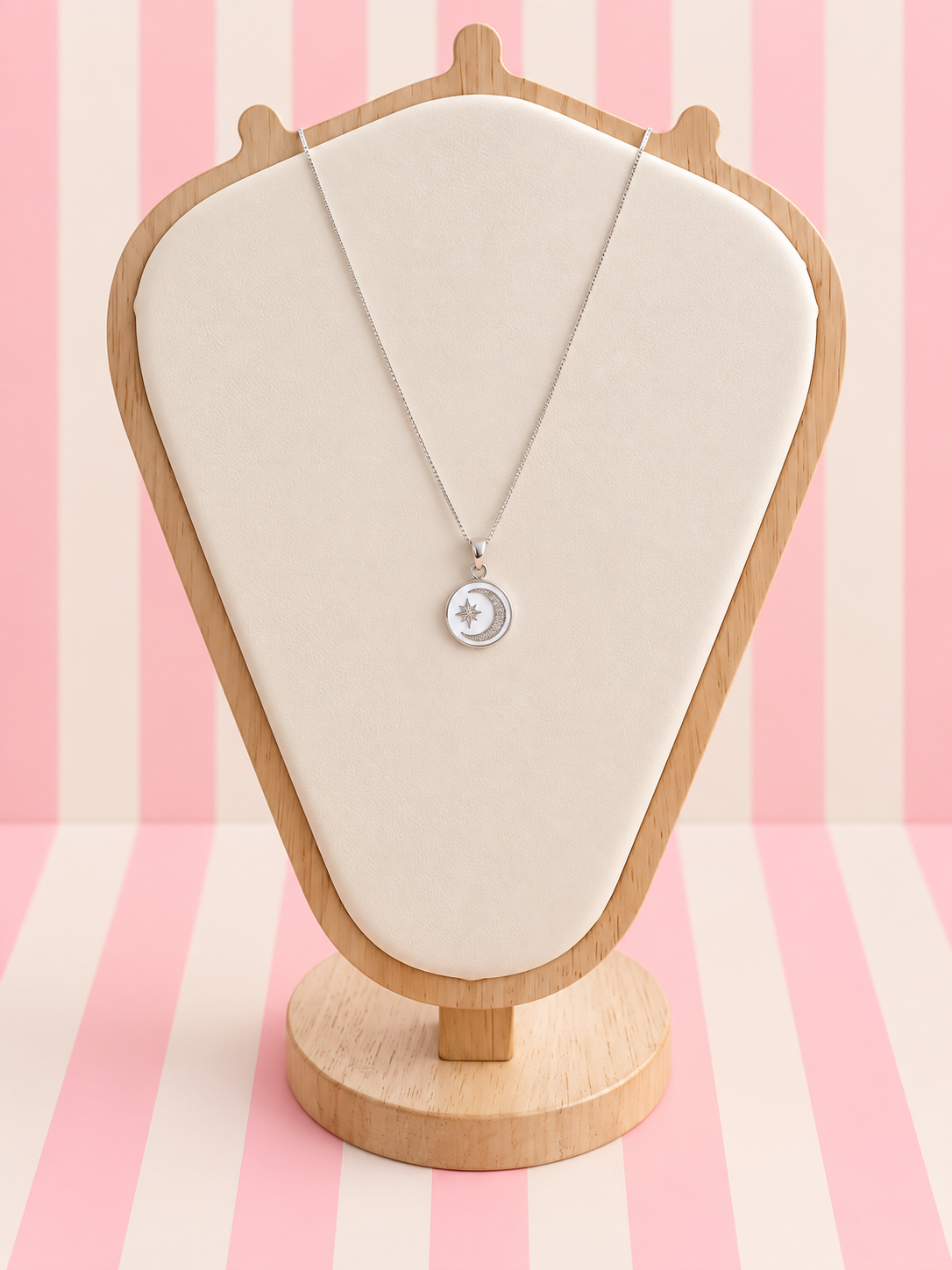 Sterling Silver Star Cubic Zirconia Necklace