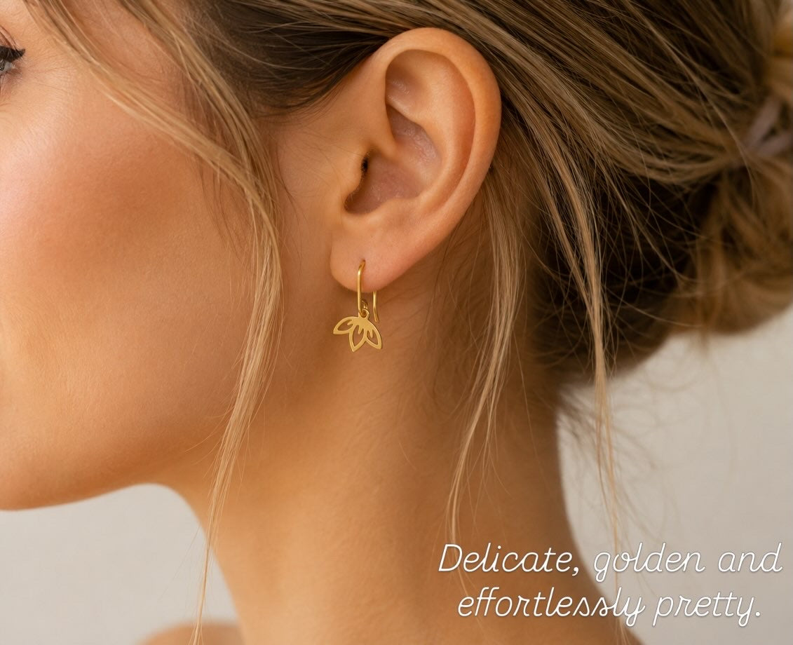 Gold Vermeil Blossom Earrings
