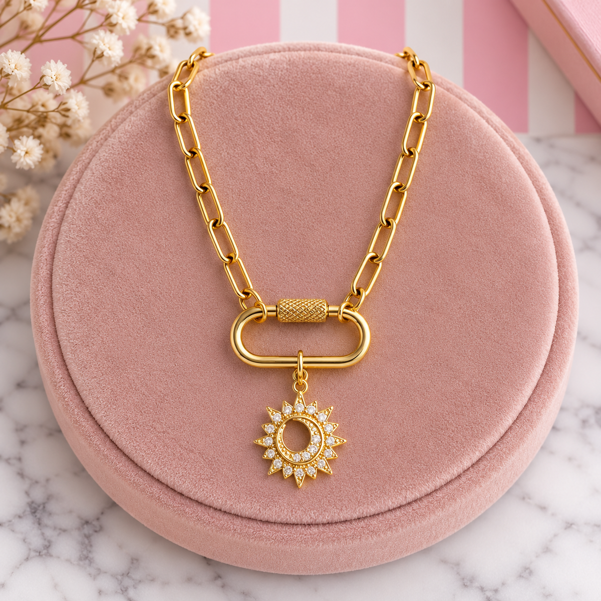 Carabiner Gold Charms - add to your carabiner necklace