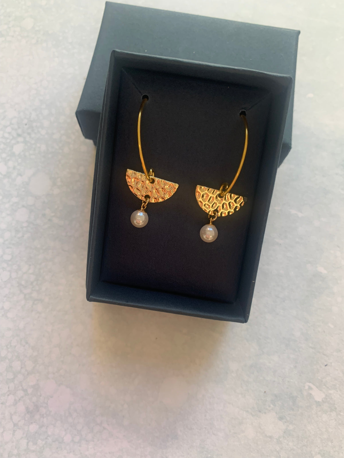Gold Vermeil Pearl Earrings
