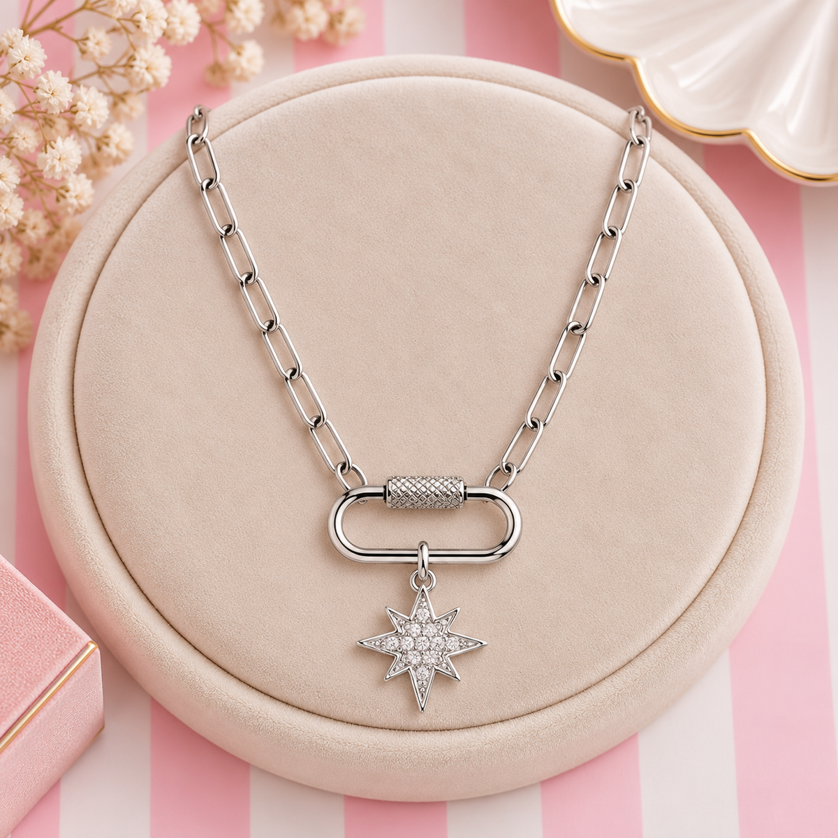 Carabiner Silver Charms - add to your carabiner necklace