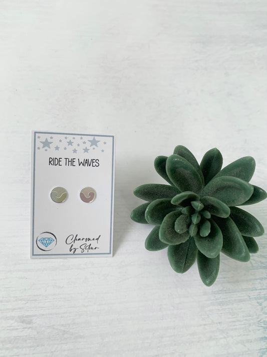 Sterling Silver wave Earrings