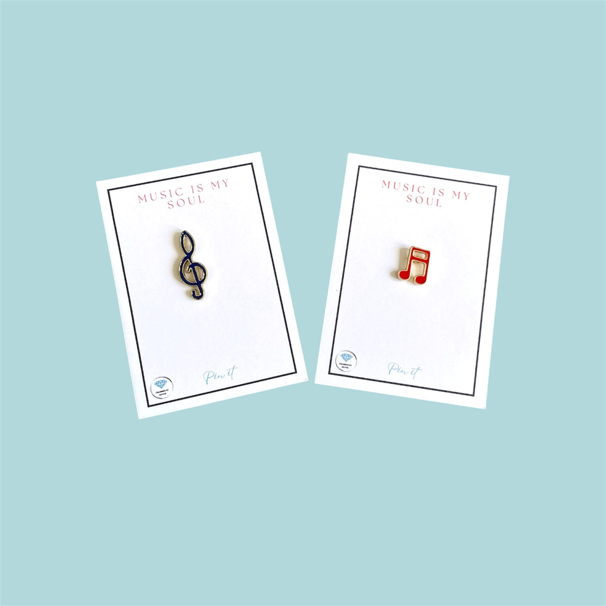 Music in my Soul Enamel Pin - Red Quaver pin