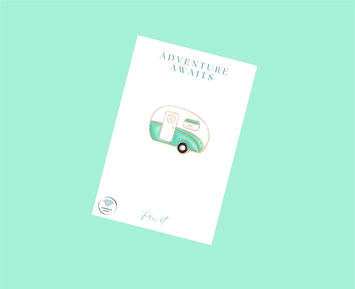 Adventure Awaits Caravan Enamel Pin