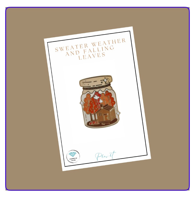Autumn in a jar Enamel Pin
