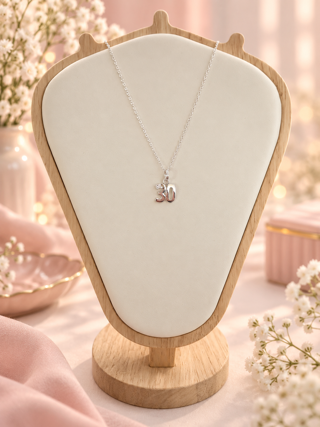Sterling Silver Special Birthday Necklace - 18, 21, 30, 40, 50